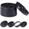 Mini Herb Weed Tobacco Grinder 4 Layers Weed Crusher - Black