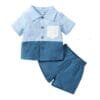 Baby Boy Formal Occasion Short Sleeve Shirt+Shorts