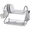 16 Stainless Steel Dish Drainer With Cup And Cutlery Holder