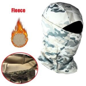 Warm Fleece Balaclava Winter Thick Fleece Mask Tactical Protection Riding Windproof Head Cover Outdoor Skiing Cycling Scarf A-Scorpion Snow