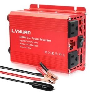 Dc 12v To Ac 110v 220v 50hz 60hz 500w Peak Portable Charger Converter Transformer Eu/ Socket Usb Car Power Inverter