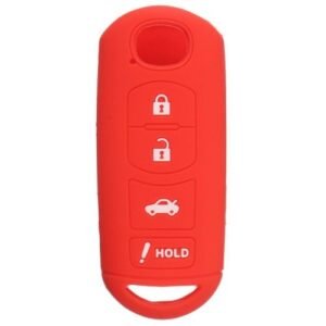 Silicone Remote Key Cover Case Fit For MAZDA 3 6 MX-5 CX-5 CX-7 CX-9 SCION IA (Red) Red (red)