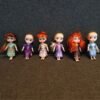 6PcsSet Frozen Action Figure Dolls Toy Elsa Anna Girl Anime