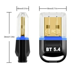 USB Bluetooth 5.4 Dongle Adapter for PC Wireless Mouse Keybo