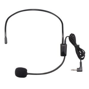 3.5mm Wired Headset Microphone Headworn Mic For Voice-