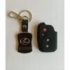 Lexus Black Lexus Key Holder + Remote Silicone Shell Case Cover