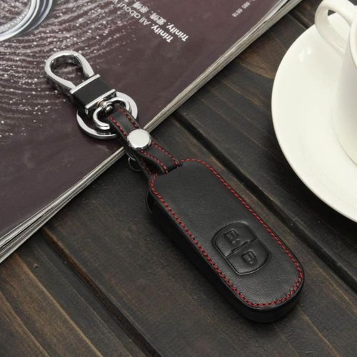 Leather Case Cover Holder For Mazda 3 6 CX-5 CX-7 MX-5 CX-9 Smart Remote Key New