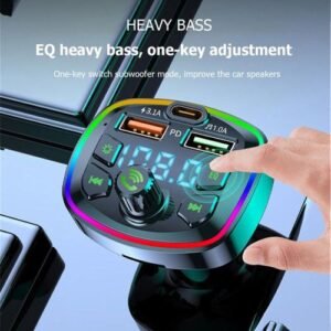 Car MP3 Player PD 18W Type C Dual USB 3.1A Charger Wireless Handsfree Audio Receiver Bluetooth compatible Auto Accessories