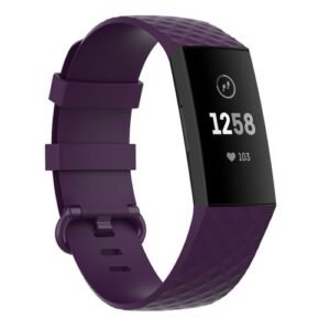 Color Buckle TPU Wrist Strap For Fitbit Charge 4 / Charge 3