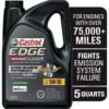 Castrol Magnetec Edge High Mileage 5W-30 Full Synthetic Motor Oil, 5Q