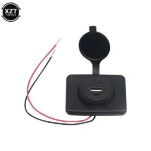12-24v Car Charger Socket Adapter 4.2a Pd Type-C Usb Charging Panel Mount For Motorbike Car Boat Atv Utv Camper Caravans