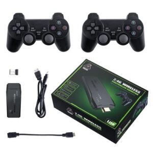 M8 Wireless Retro Game Console,Built in 10000+ Classic Games,9 Emulators, Dual 2.4G Wireless Controllers