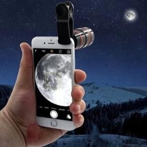 12x Zoom Mobile Phone Telescope Hd External Telephoto Lens Replacement Tele Lens Optical Cell Phone Camera Lens Kit-Not Specified