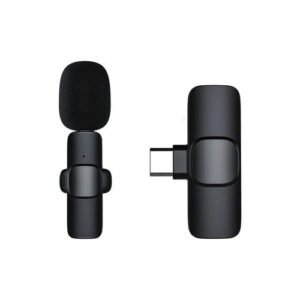Wireless Lavalier Microphone Noise Reduction Hands-free Clip-on Lapel Mini Condenser Mic For Smartphone Laptop