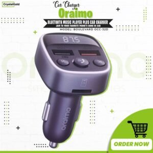 Oraimo Boulevard Car Charger 2USB Bluetooth Support Music Player