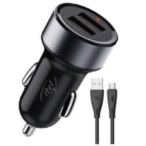 itel 15.5W Dual Output Fast Car Charger With Free Cable