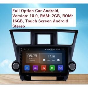 Toyota 10.2'' Car Android GPS Navigation Stereo For Toyota Highlander 2008 - 2012 With Camera