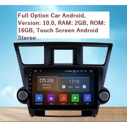Toyota 10.2'' Car Android GPS Navigation Stereo For Toyota Highlander 2008 - 2012 With Camera