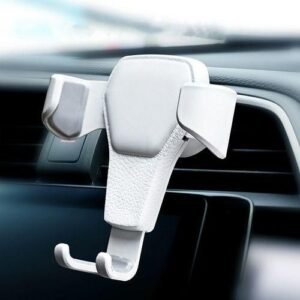 (White)Car Phone Holder For IPhone 11 Pro Samsung Xiaomi Huawei Auto Air Vent Mount Holder Smar RA