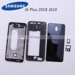 For Galaxy J6 Plus J610 J610f Full Housing Lcd Panel Cover Middle Frame Sm-J610f Door Case Replacement