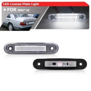 2x For Benz E-Cl W124 84-87 W201 92-97 C-Cl W202 93-97 White Canbus d Rear Led License Plate Light Auto Parking Tag Lamp