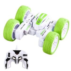 Toy 2.4G Remote Control Mini Light Drift Stunt 4WD Toy Car Green