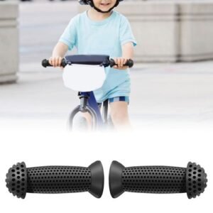 2x Kids Bike Handlebar Grips  Handle Grips Wear Black