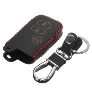 Leather Remote Key Cover Case Fob Holder For Camry Highlander Corolla Car