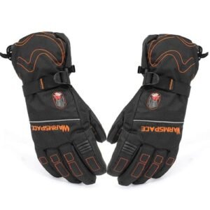 Winter Warm Electric Heated Rechargeable Waterproof Sport Mittens XL Beige