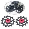 12T+14T Ceramic Bearing Bike Rear Derailleur MTB Road Bike Pulley Red