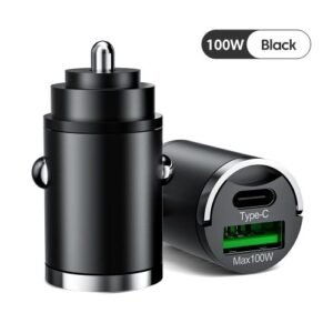 Mini 100W USB Car Charger Type C QC3.0 PD Car Chargers Fast
