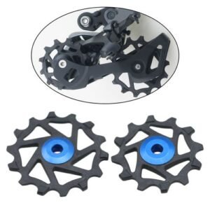 12T+14T Ceramic Bearing Bike Rear Derailleur MTB Road Bike Pulley Blue