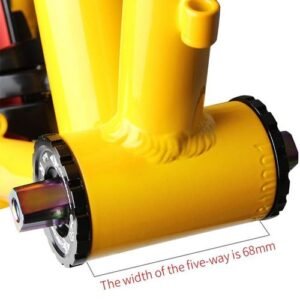 Square Taper Bottom Bracket Ceramic Bearing 68mm MTB Road 107mm Black