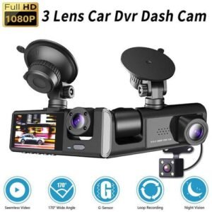 Dash Camera Recorder Motion Detection Rear View 3 In 1 Car