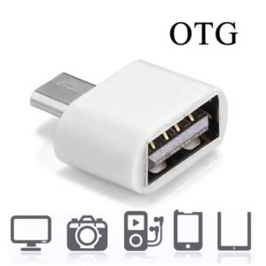 Micro USB 2.0 To USB 2.0 Adapter With OTG Function(White)