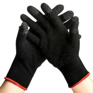 1Pair Sweat Proof Non-Scratch Sensitive Touch Screen Gaming Finger Thumb Sleeve Gloves Outdoor Sports Riding Gloves For PUBG