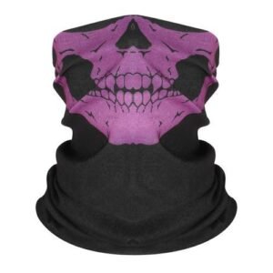 Men Scarf Halloween Riding Bandana Women Headscarf Ski Ll Half Face Mask Ghost Scarf Neck Hiking Scarves Balaclava Masks Purple