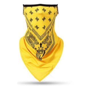 Cycling Neck Gaiter Protection Face Windproof Biker Tubular Scarf Head Balaclava Outdoor Ridding Fishing Bandana Hiking Scarves YELLOW
