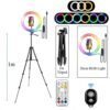 26cm RGB Ring Light Tripod For Photography, Video,And Makeup