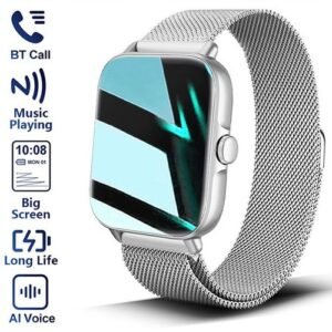 VIC 1.98" IPS Full Touch Smart Watch BT Call Sport Health Monitor For Men Ladies