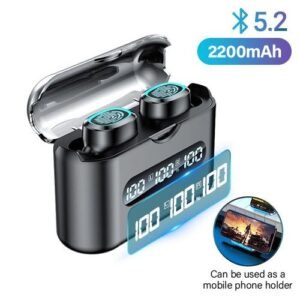 Wireless Bluetooth 5.1 Earphones TWS Earbuds Headset 2200mAh