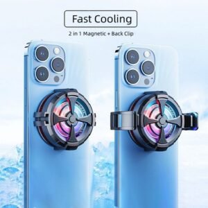 2in1 Magnetic Back Clip Semiconductor Mobile Phone Radiator