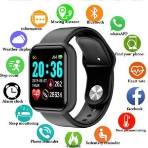 Smart   Watch  Men Women Blood Pressure Waterproof  Fitness