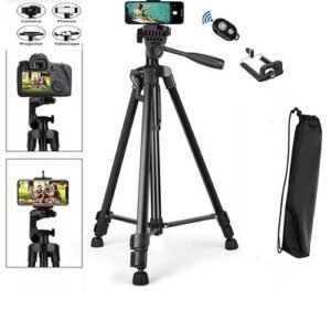 Tripod Stand Selfie Stick Bluetooth Remote Adjustable Phone Camera Stand Holder