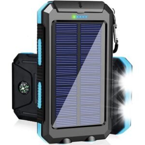 Portable Power Banks 10000mAh Waterproof Dual USB Output Blue