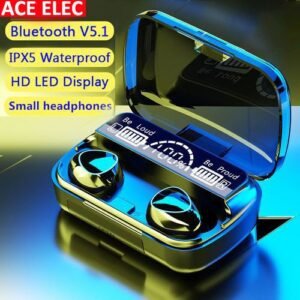 Ace Elec M10 Wireless  Bluetooth 5.1 Earphones Dual LED Display