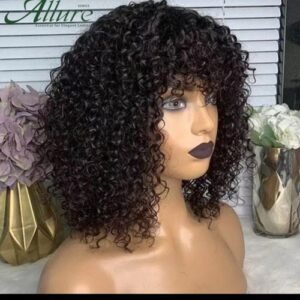 Curly Full Fringe Hair Wig 10" -
