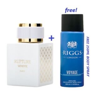 Prestige Rupture White Long-lasting 100ml EDP Perfume + Free 250ml Body Spray