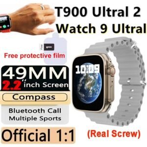 T900 Ultra 2 2.19" 49MM 1:1 Original Bluetooth 5.3 Call Smart Watch -  Gray
