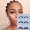 3 Pairs 3D Mink False Eyelashes Natural Handmade Lashes